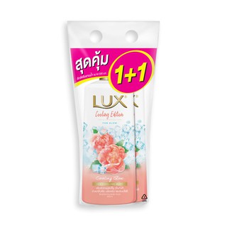 🔥สินค้าขายดี!! ลักส์ ครีมอาบน้ำ คูลลิ่ง โกลว์ ขนาด 500 มล. แพ็คคู่ Lux Shower Cream Cooling Glow 500 ml (Bogo)