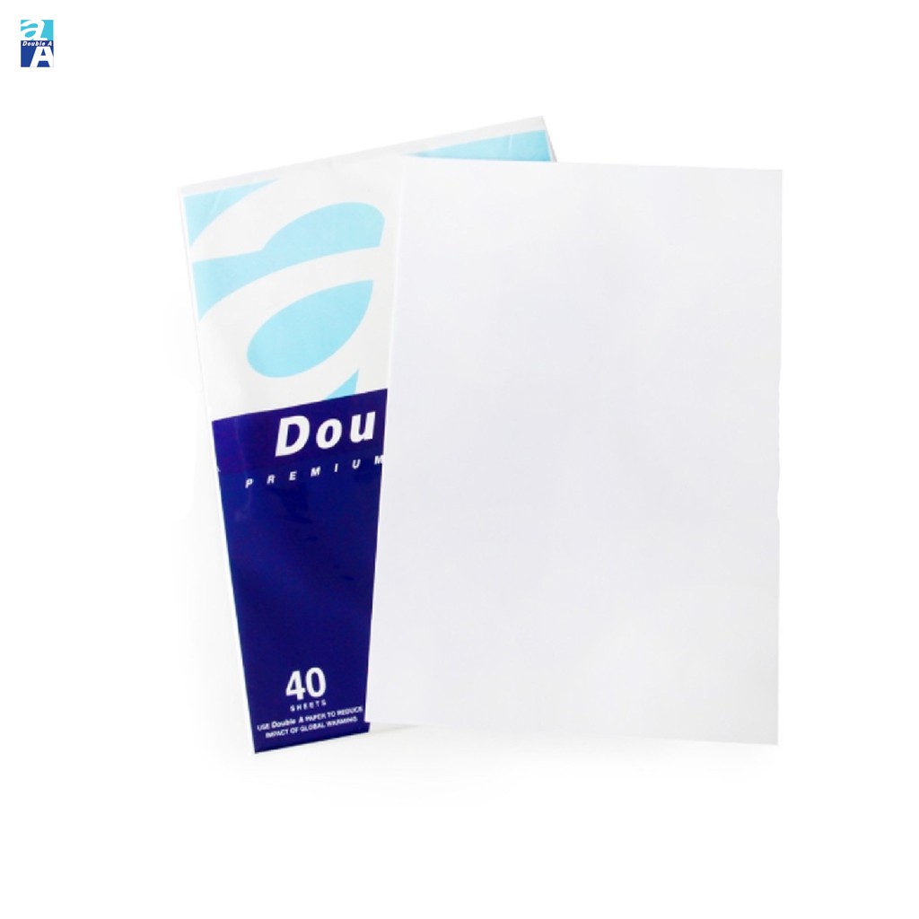 Double A กระดาษถ่ายเอกสาร A4 หนา 80 แกรม 40 แผ่น จำหน่าย 1 แพ็ค