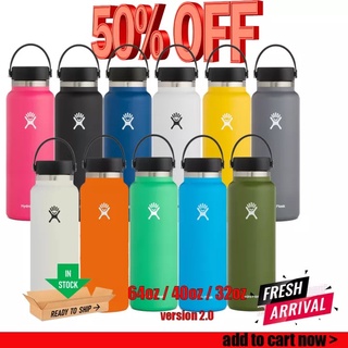 ⭐️ใหม่ ขวดน้ํา ปากกว้าง มีฉนวนกันความร้อน 32 ออนซ์ 40 ออนซ์ 2.0 [Hydroflask] | แก้วน้ํา