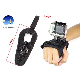 360 Degree Rotating Globe Style Wrist Strap Band Mount Hand Palm Belt Lanyard Holder with Screw for GoPro Hero SJCam YI