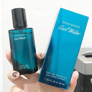 [[แท้ชัวร์]] Davidoff Cool Water Eau De Toilette For Men 40ml เสน่ห์ของผู้ชายอารมณ์ดี บอกถึงความอ่อนโยน สดชื่นตลอดเวลา