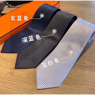 Hermès neckties [SALE Navy พร้อมส่ง]