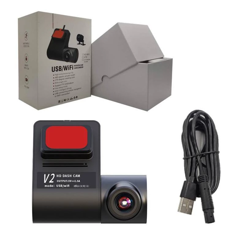 กล้องติดรถยนต์ แบบมี WIFI รุ่น V.2 สามารถต่อ WIFI Car Dash Cam ความไวที่ปรับได้ 1080p 5V-12V Dashboard Camera Recorder thumbnail 5
