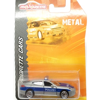 Majorette Porsche Panamera Polizei - Germany - Silver Color /Wheels 5U /scale 1/64 (3 inches) Long Package