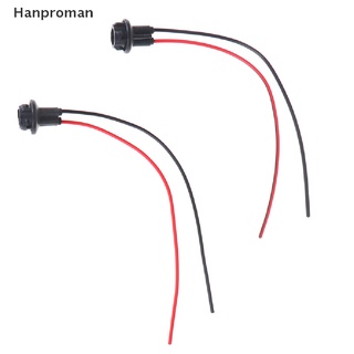 Hanproman&gt; ซ็อกเก็ตหลอดไฟ T10 W5W ยางนิ่ม สําหรับรถยนต์ 2 ชิ้น