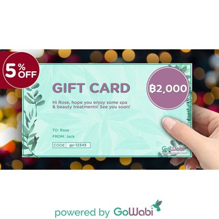 [E-voucher]GoWabi Gift Card-บัตรกำนัล - ฿500(60 min)