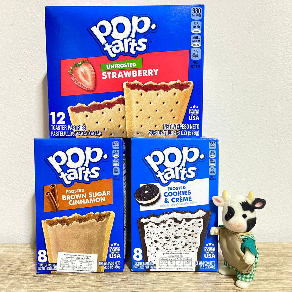 Pop-Tarts นำเข้าพร้อมส่ง มีให้เลือ 4รสชาติ ขนมอบกรอบ exp Sep-Nov 2021