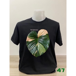 เสื้อยืดคอตตอนลายบอนสีแบบที่47