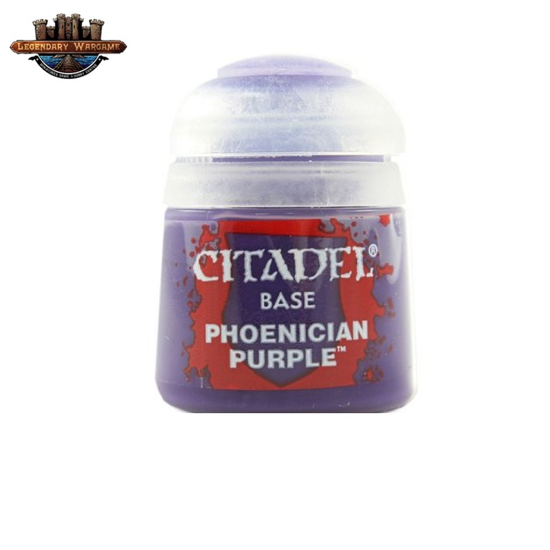 [P360พร้อมส่ง] Citadel : BASE : PHOENICIAN PURPLE (12ML) สีอะคริลิคสำหรับทาโมเดล