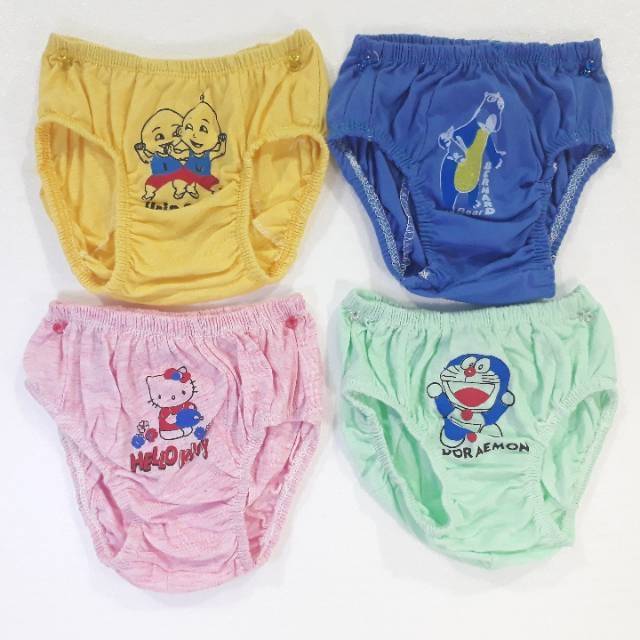 AT189-12 ชิ้น กางเกงชั้นในเด็กพิมพ์ลาย Plusin