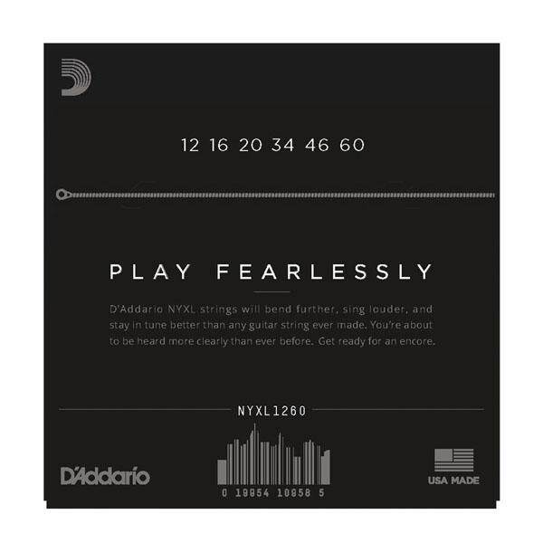 D'Addario® สายกีตาร์ไฟฟ้า เบอร์ 12 แบบผสม วัสดุนิกเกิล รุ่น NYXL1260 (Extra Heavy, 12-60) ** Made in USA ** - รูปที่ 2