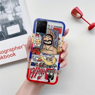 เคสโทรศัพท์ VIVO Y21 Y33S Y31 Y72 Y52 Y20S [G] SG Y20 V21E V21 5G 4G NEW Phone Case Creativity Cartoon Plant Zombie Casing TPU Softcase Anti-fall Protective Back Cover เคส