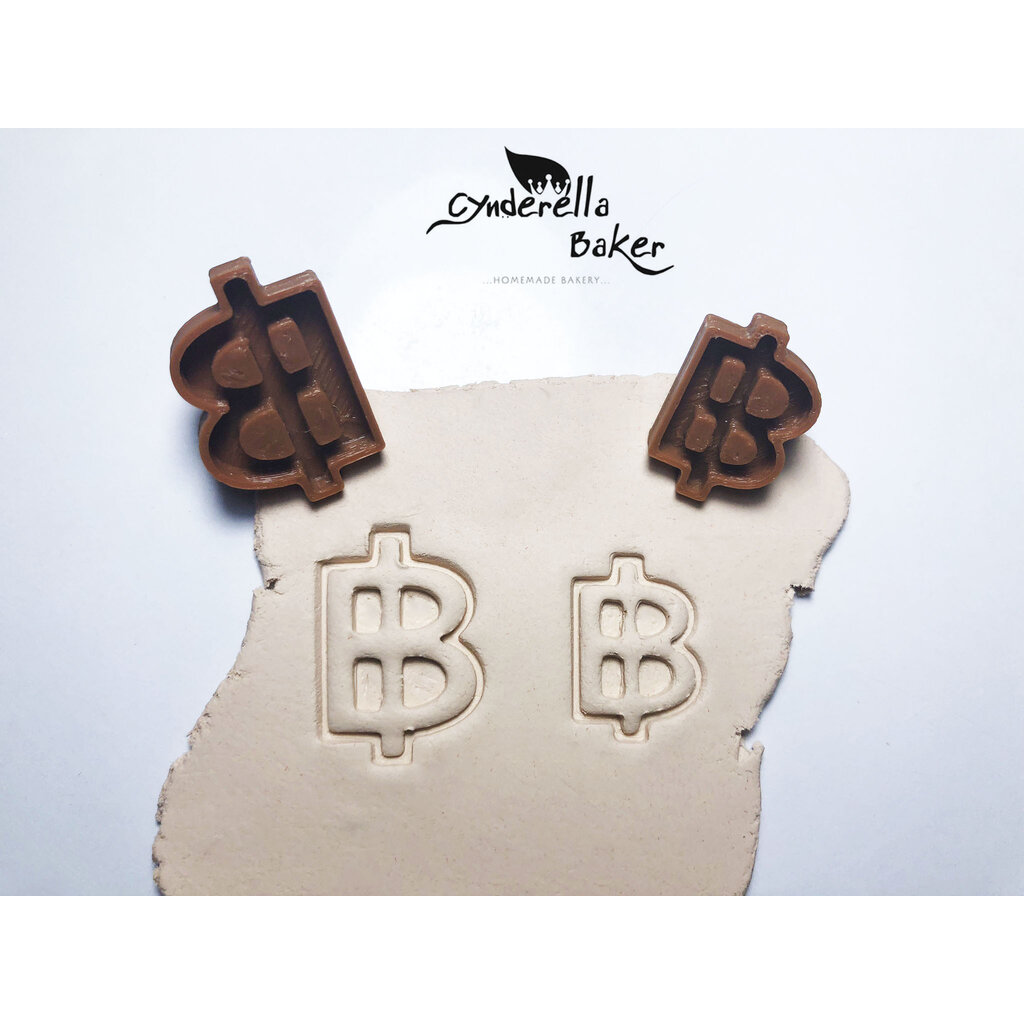 พิมพ์ Stamp ลาย Baht บาท (เลือกขนาดด้านใน)