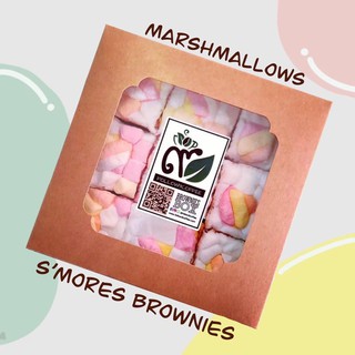 🇹🇭 Follow9 - Brownie ❤️  บราวนี่มาร์ชเมลโล่ Marshmallow Brownies ขนมชอคโกแลตรสเข้มข้น กล่อง 9 ชิ้น พร้อมส่ง อบใหม่ทุกวัน