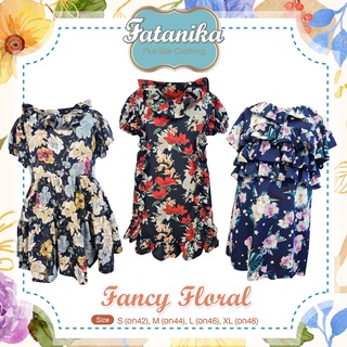 FATANIKA PLUS SIZE collection : FANCY FLORA งานตัด1:1ชิ้นเดรสสาวอวบ ชุดสาวอวบ เสื้อผ้าสาวอวบ เดรสคนอ้วน ชุดคนอ้วน