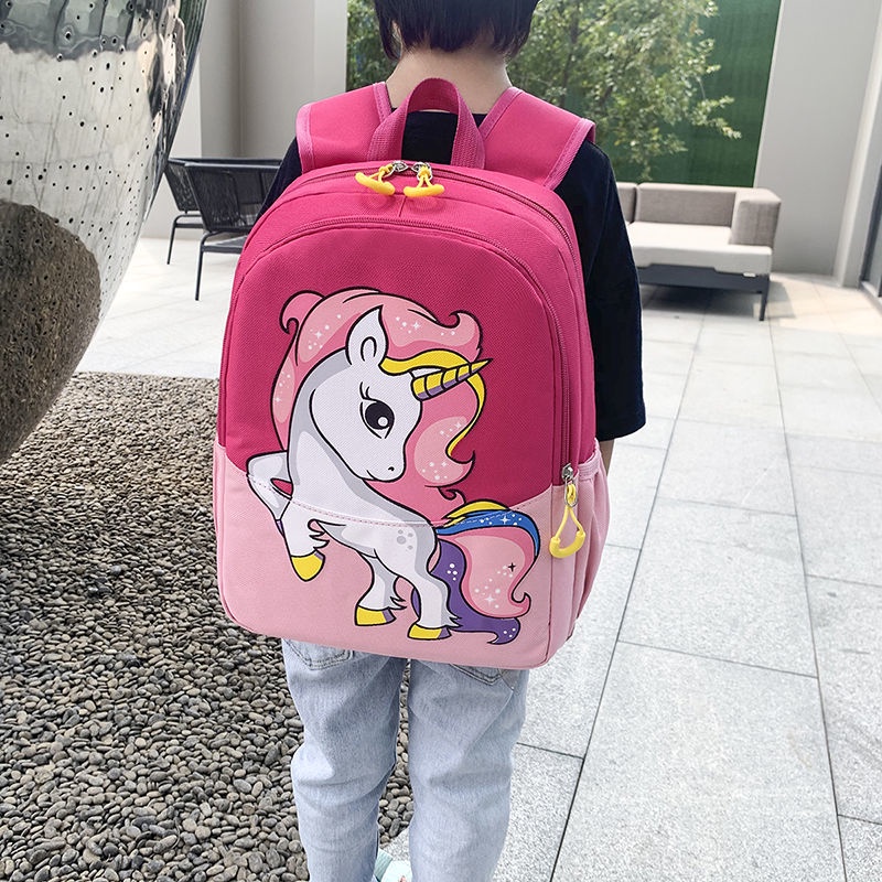 กระเป๋านักเรียนเด็ก กระเป๋านักเรียนหญิง แฟชั่นเจ้าหญิง การ์ตูนน่ารัก กระเป๋านักเรียนอนุบาล ยูนิคอร์น สีลูกกวาด