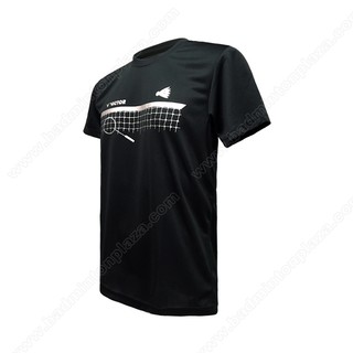 【 ของแท้ 💯% 】เสื้อซ้อมกีฬาคอกลม วิคเตอร์ 2017 Training Series สีดำ (AT-7003C)