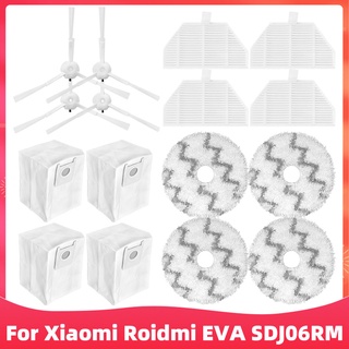 Roidmi EVA Self-Cleaning Emptying Robot Vacuum SDJ06RM Replacement Spare Parts Hepa Filter Side Brush Mop Cloths Rag