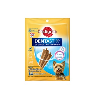 Pedigree Dentastix 14 sticks เพดดีกรี เดนต้าสติก ขนมขัดฟันสำหรับสุนัขพันธุ์ตุ๊กตาถึงพันธุ์เล็ก 14 ชิ้น ขนาด 120 กรัม