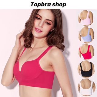 Topbra_shop สปอร์ตบรา3D ชุดชั้นในผู้หญิง บราไร้โครง บราดันทรงอกดูม สปอร์ตบราออกกำลังกาย CDB04