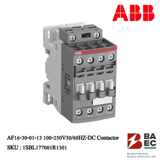 ABB Contactor AF16-30-01-13 100-250V50/60HZ-DC