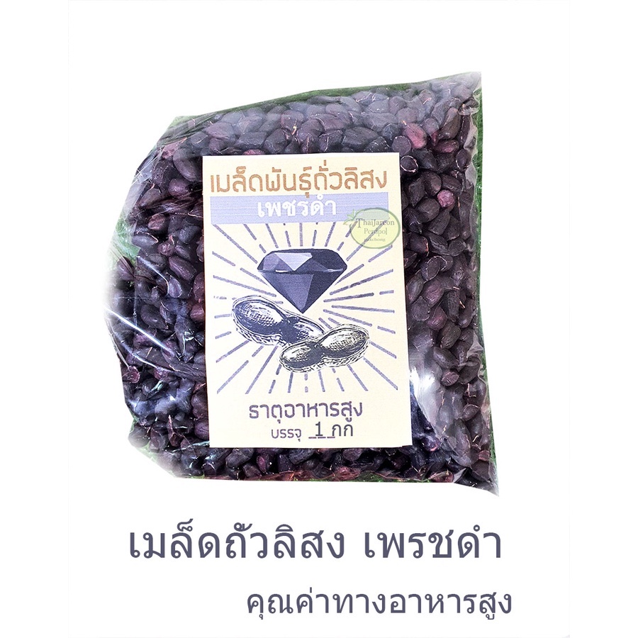 (black peanuts)  เมล็ดพันธุ์ถั่วลิสงเพชรดำ สำหรับปลูก