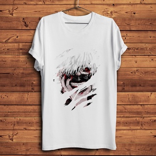 [COD]เสื้อยืดแขนสั้นลําลอง พิมพ์ลายการ์ตูนอนิเมะญี่ปุ่น Tokyo Ghoul Kaneki Ken แฟชั่นฤดูร้อน สําหรับผู้ชาย และผู้หญิง