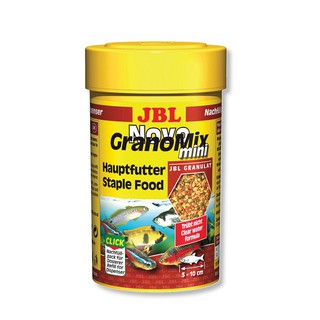 JBL Novo GranoMix mini - อาหารปลาสูตรหลักสำหรับปลาสวยงามทุกชนิด ขนาด3-10ซม.(42g / 100ml)