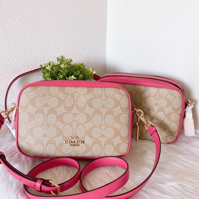 COACH JES CROSSBODY IN SIGNATURE CANVAS 68168 Shopee Thailand