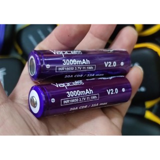 ถ่านชาร์จขนาด 18650 Vapcell ม่วง 3000 mAh 20A