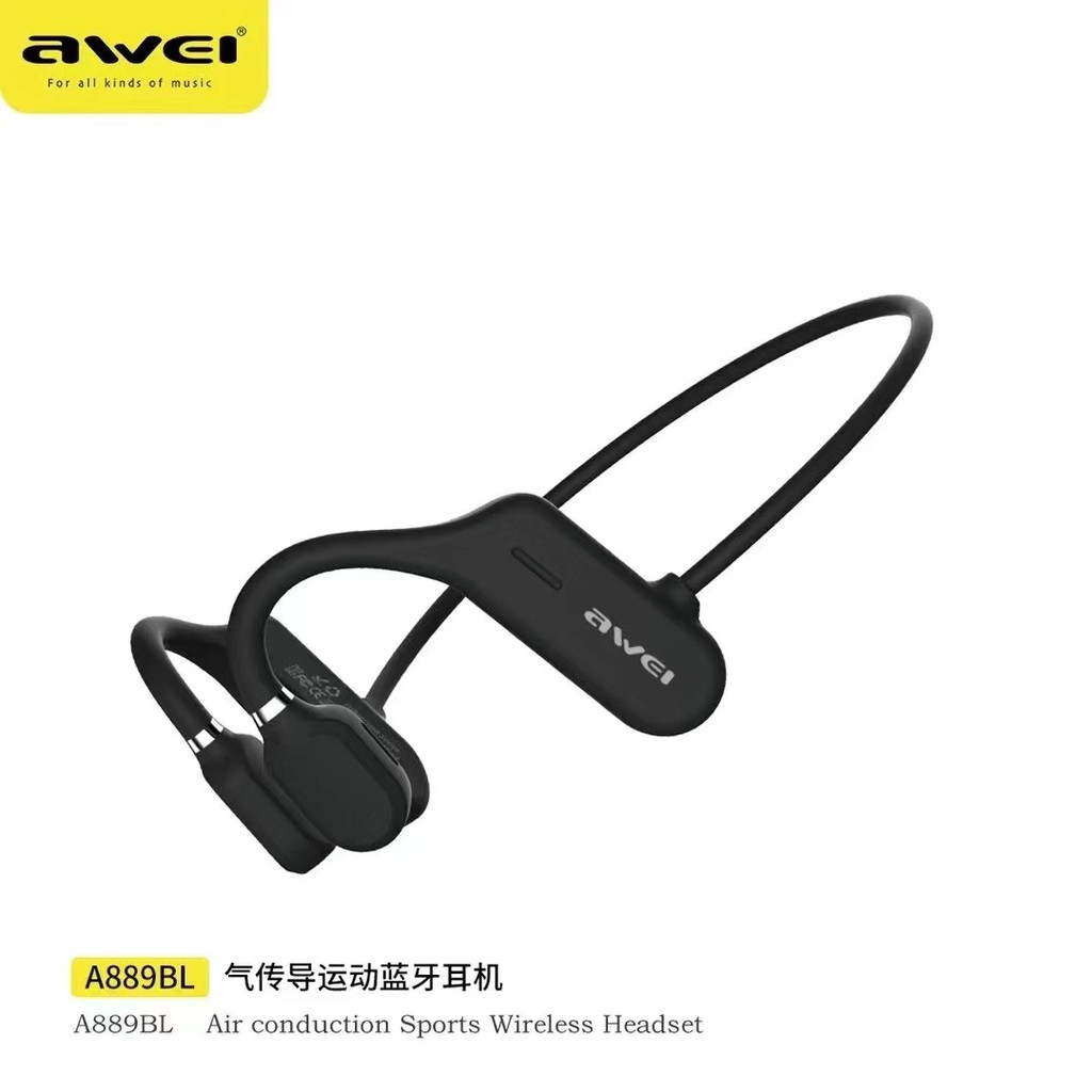 xooke Awei A889BL หูฟังไร้สาย ระบบ bone conduction หุฟังคล้องหู หูฟังเกี่ยวหู หูฟังบลูทูธ หูฟังไร้สา