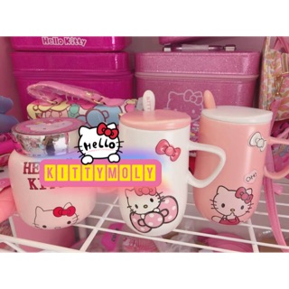 แก้วเซรามิคคิตตี้ฝาปิดเซรามิค#hellokitty #sanrio