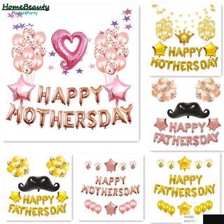 [COD] ลูกโป่งฟิล์มอลูมิเนียม ลาย Happy Mothers Day Fathers Day สําหรับตกแต่งบ้าน ปาร์ตี้ 41 ชิ้น ต่อชุด Wml018