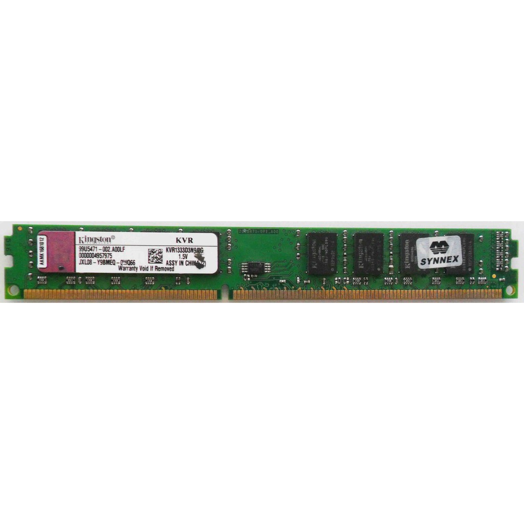 RAM DDR3(1333) 2GB Kingston Value Ram (KVR1333D3N9/2G) | Shopee Thailand