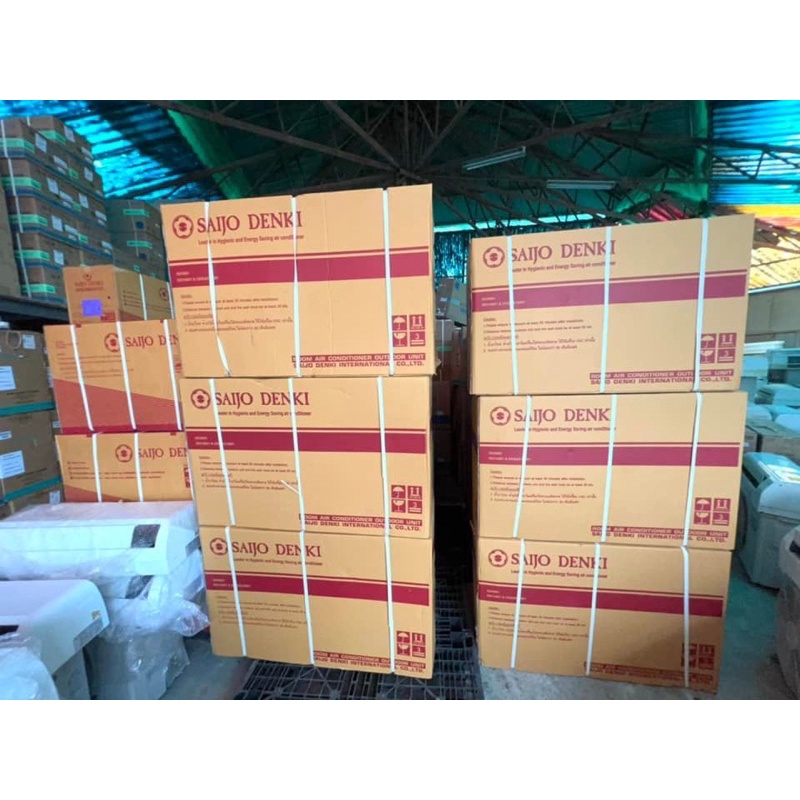 แอร์ใหม่ Saijo Denki 19000 btu ฟอกอากาศ PM 2.5