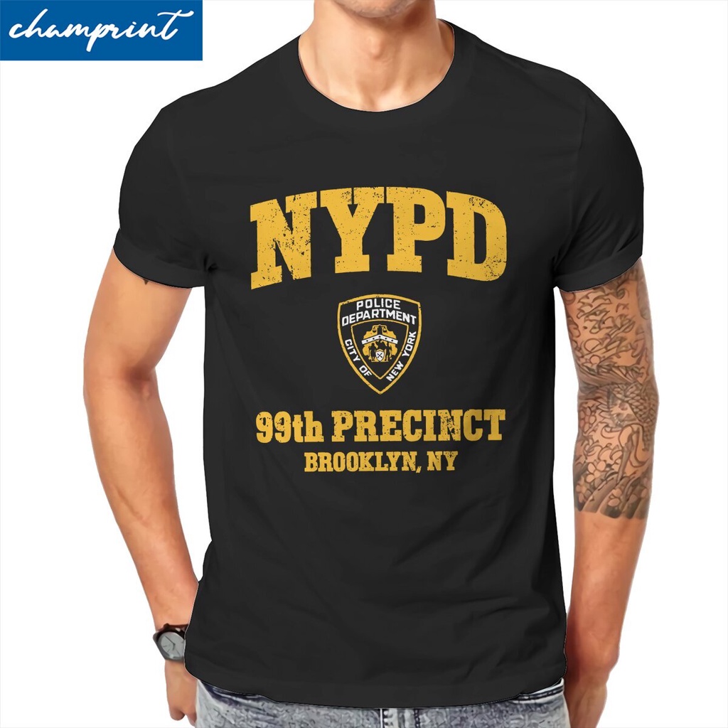 เสื้อยืดผู้ชาย Brooklyn Nine Cotton Tee เสื้อ 99th Precinct Brooklyn NY 99 แขนสั้น T เสื้อ Crewneck 