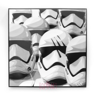 Stormtrooper #6 สตอร์มทรูปเปอร์ Star Wars สตาร์วอร์ส รูปภาพ​ติด​ผนัง​ pop art แต่งบ้าน ของขวัญ กรอบรูป​ โปสเตอร์