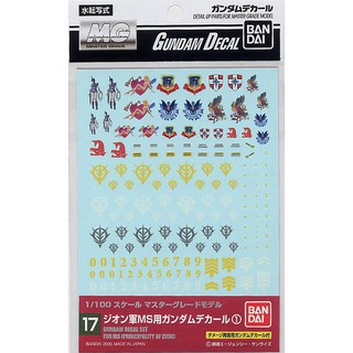 BANDAI Gundam Decal (MG) for Zion MS-1 4573102574893