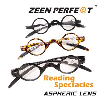 แว่นสายตายาววินเทจสายตายาวทรงกลม ZEEN PERFECT Flat Lens series