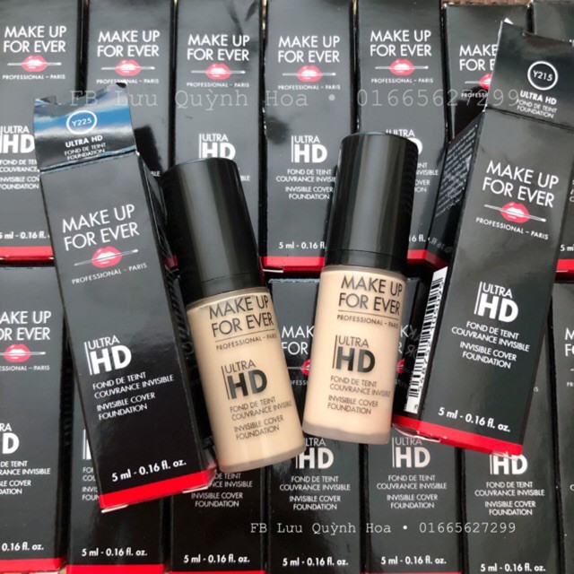 [Minisize 5ml ] รองพื ้ น Make Up Forever Ultra HD Foundation