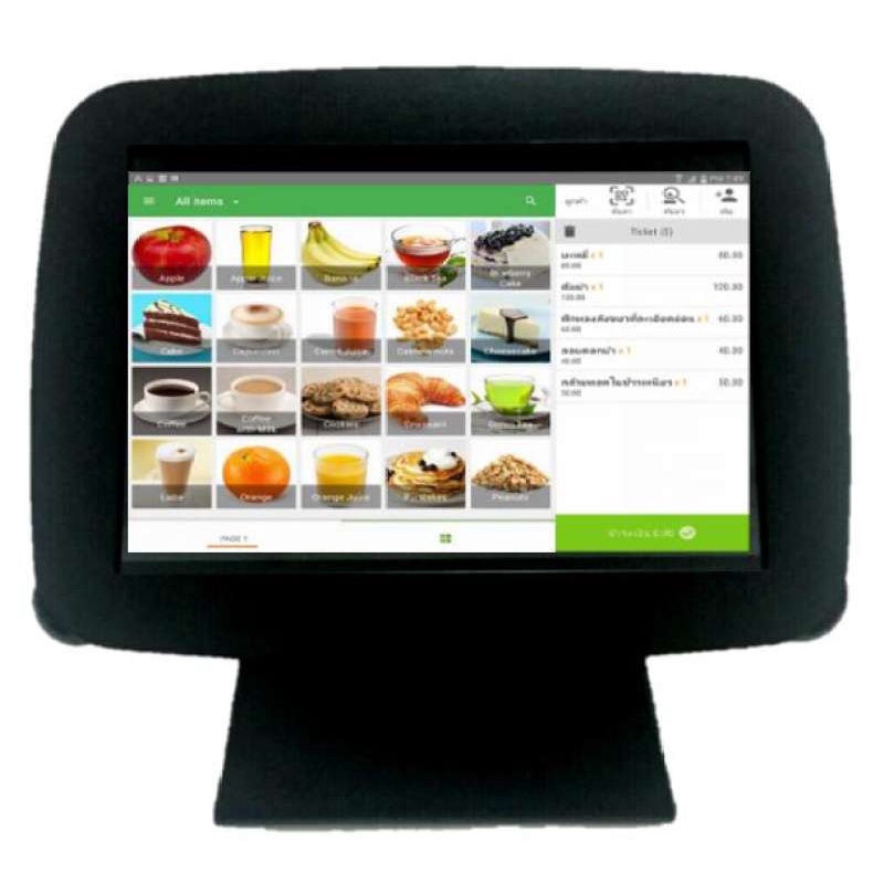 Loyverse POSเครื่องบันทึกเงินสด Intel Atom POS 10.1” ฐานโลหะ Cash Register Metal Tablet Stand #7