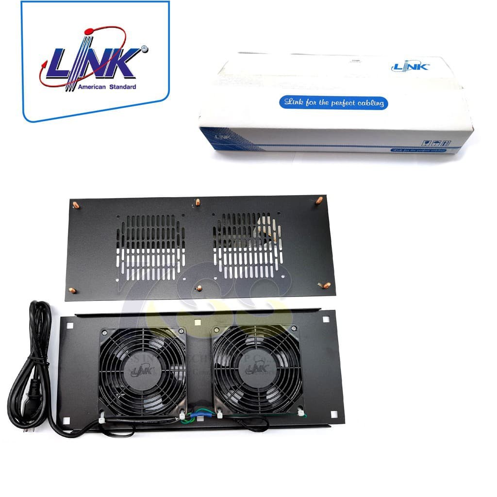 LINK CK-81204 Fan 2x4" Heavy Duty, Power Cord 1.4 m