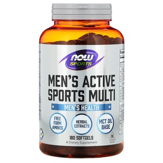 NOW Foods, Sports, Mens Active Sports Multi, 180 Softgels