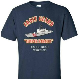 Wanyg เสื้อยืดแขนสั้น พิมพ์ลาย Uscgc Rush Whec 723 Coast Guard Vinyl สไตล์คลาสสิก ของขวัญวันเกิด สําหรับผู้ชาย