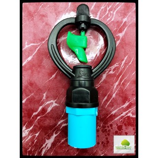 สปริงเกอร์หมุนรอบตัวใบPVCสีเขียว