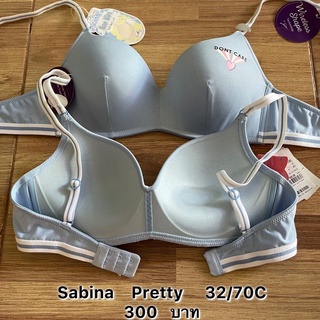 sabina   Pretty  32/70C  ใส่สบาย น่ารักสินค้าใหม่บางตัวอาจมีรอยฝุ่นซักออกคะ