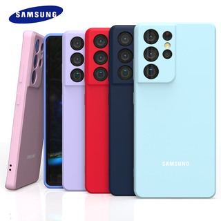 เคสโทรศัพท์ซิลิโคน TPU แบบนิ่ม กันกระแทก สําหรับ Samsung Galaxy S21 Case S21Ultra S21Plus