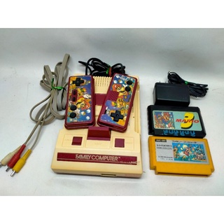 Famicom แท้ Japan ชุด ไฟไทยพร้อมเล่น แถม มารีโอ้ 1+3 (เสกของได้) ตัวเครื่องจอยแปะมารีโอ้มาให้แล้ว ระบบ AV NTSC สายAVยาวๆ