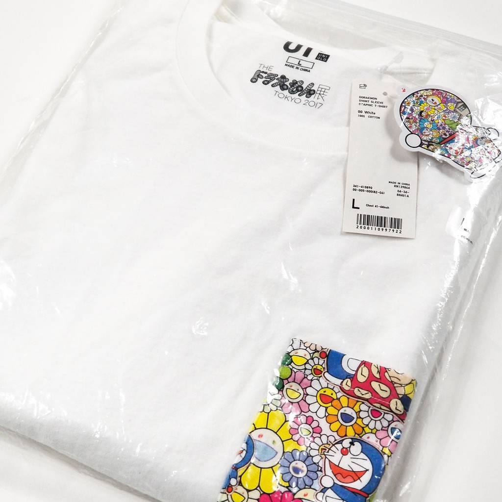 เสื้อ Doraemon x Murakami x Uniqlo ของใหม่ มือ1 พร้อมส่ง [ของแท้] สีขาว