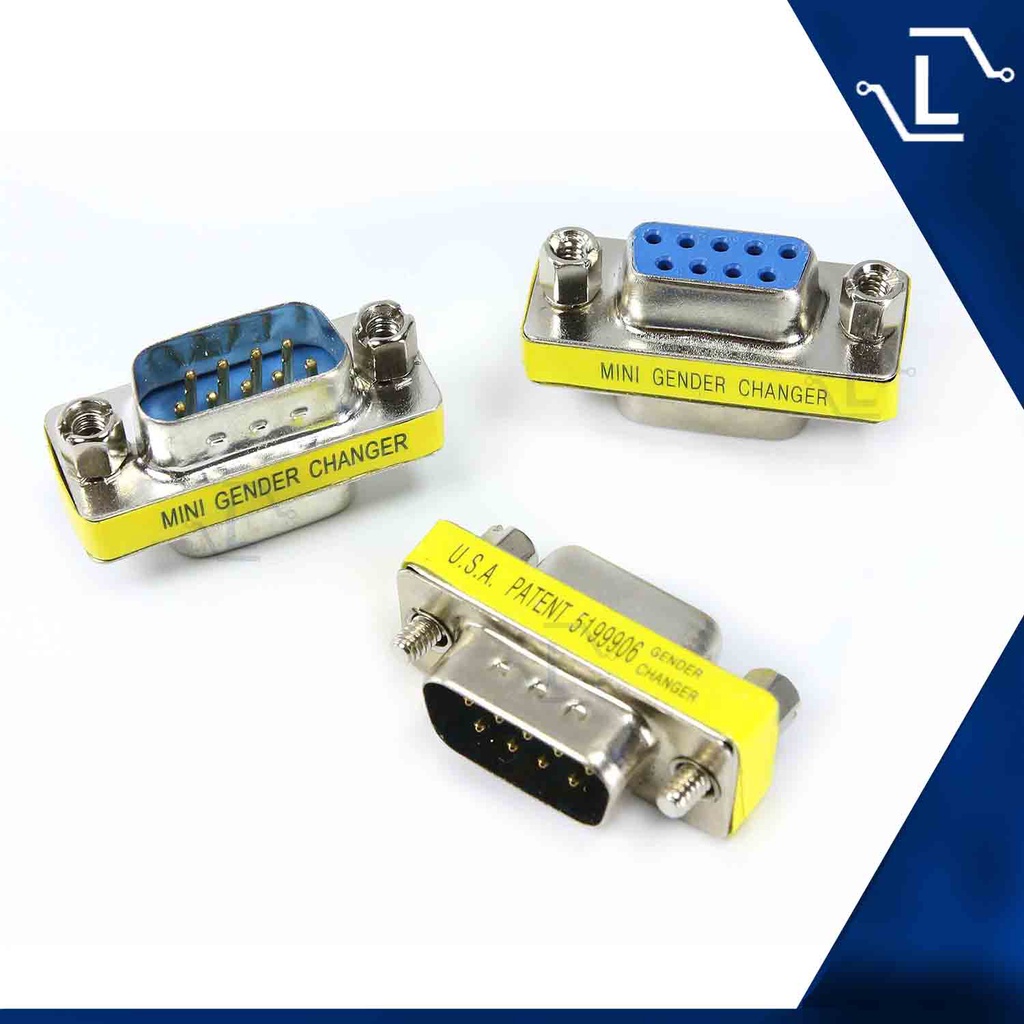 [Luminense] DB9 Connector Gender Changer Female to Male to Male Female to Male Female to Male Female